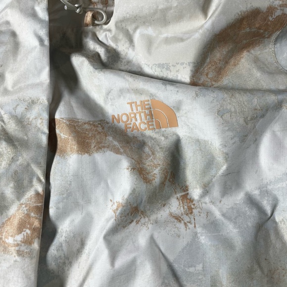 The North Face Women’s Printed Antora Parka Apricot Ice Canyon Camo 3X Raincoat - Picture 3 of 15